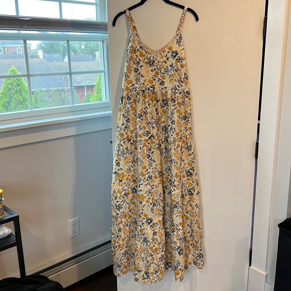 Rachel Zoe Floral Maxi Dress - Yellow and Blue
